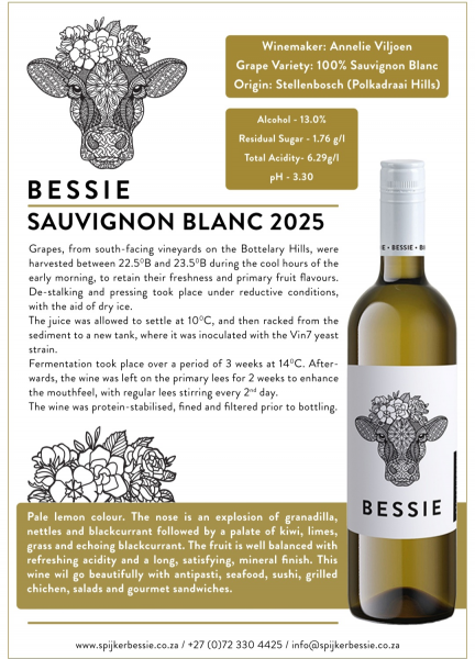 SPIJKERBESSIE WYNE Bessie Sauvignon Blanc